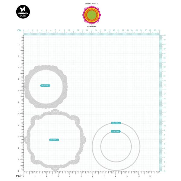 Studio Light - Stanzschablone "Deco Frame" Dies Design by Art by Marlene