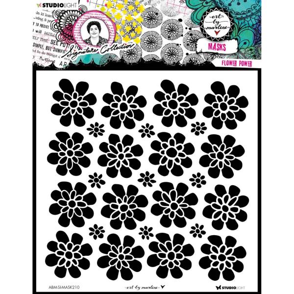 Studio Light - Schablone "Flower Power" Stencil Design by Art by Marlene