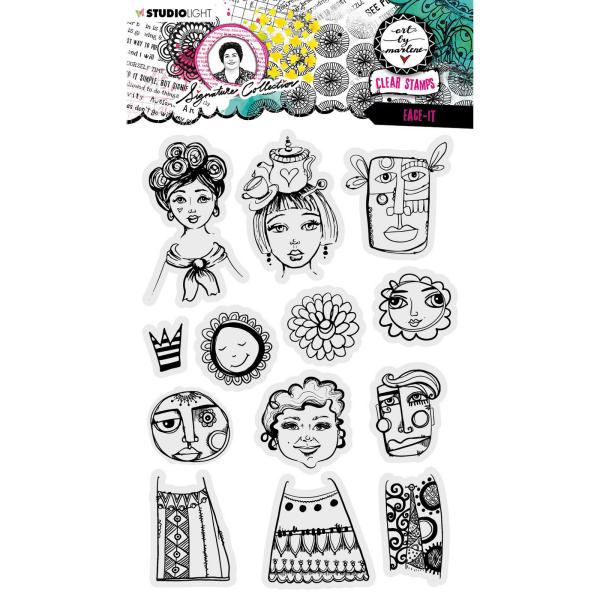 Studio Light - Stempelset "Face-it" Clear Stamps Design by Art by Marlene