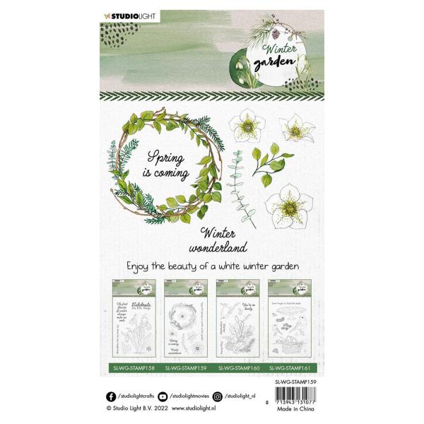 Studio Light - Stempelset "Building a wreath" Clear Stamps