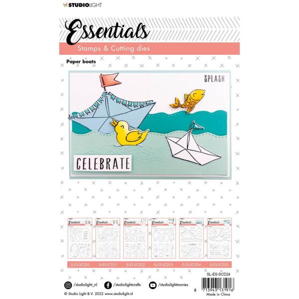 Studio Light - Stempel & Stanzschablone "Paper boats" Stamp & Dies