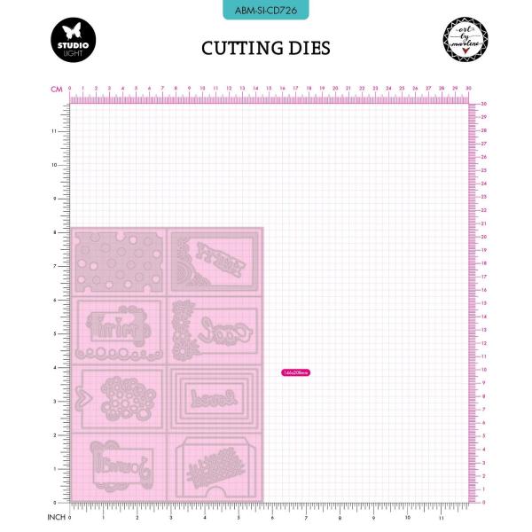Studio Light - Stanzschablone "Ini-Mini-Booklet" Dies