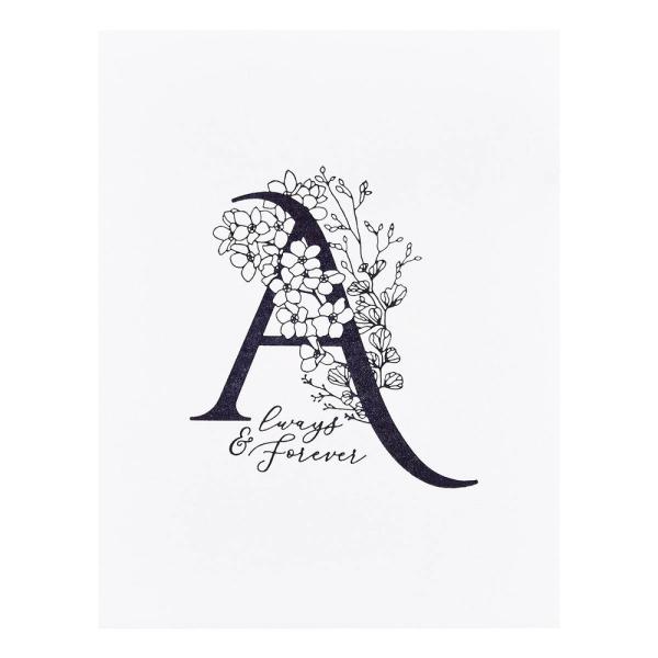 Spellbinders - Buchdrucktechnik "Every Occasion Floral A and Sentiment" Press Plate