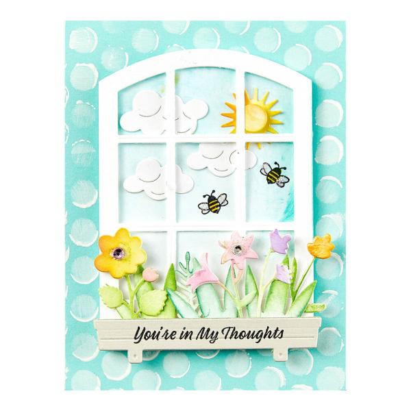 Spellbinders - Stempelset "Sending Sunshine Sentiments" Clear Stamps