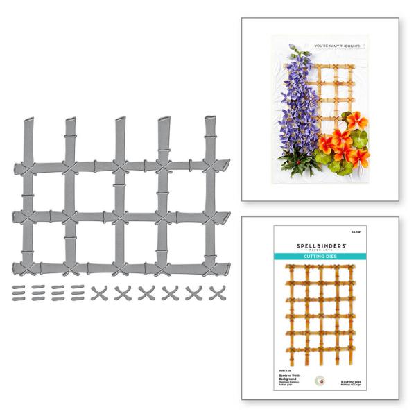 Spellbinders - Stanzschablone "Bamboo Trellis Background" Dies