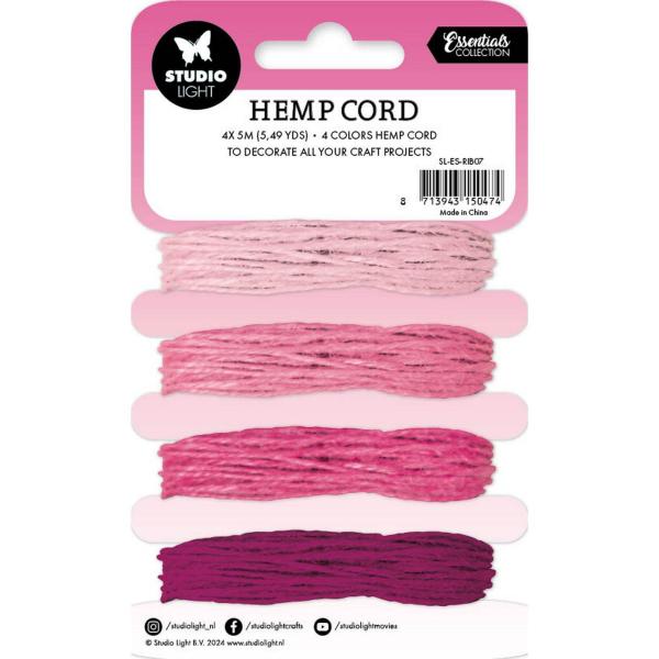 Studio Light - Hemp Cord "Shades Of Pink"