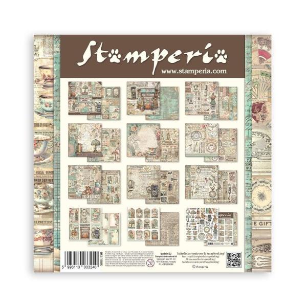 Stamperia - Designpapier "Brocante Antiques" Paper Pack 12x12 Inch - 10 Bogen