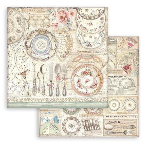 Stamperia - Designpapier "Brocante Antiques" Paper Pack 12x12 Inch - 10 Bogen