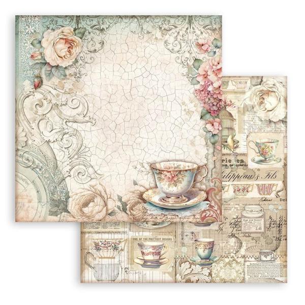 Stamperia - Designpapier "Brocante Antiques" Paper Pack 8x8 Inch - 10 Bogen