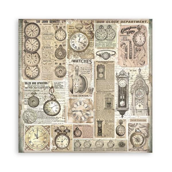 Stamperia - Designpapier "Brocante Antiques" Paper Pack 8x8 Inch - 22 Bogen