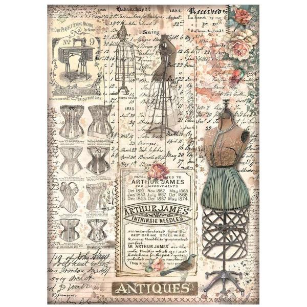 Stamperia - Decopatch Papier "Mannequin" Decoupage A4 - 6 Bogen  