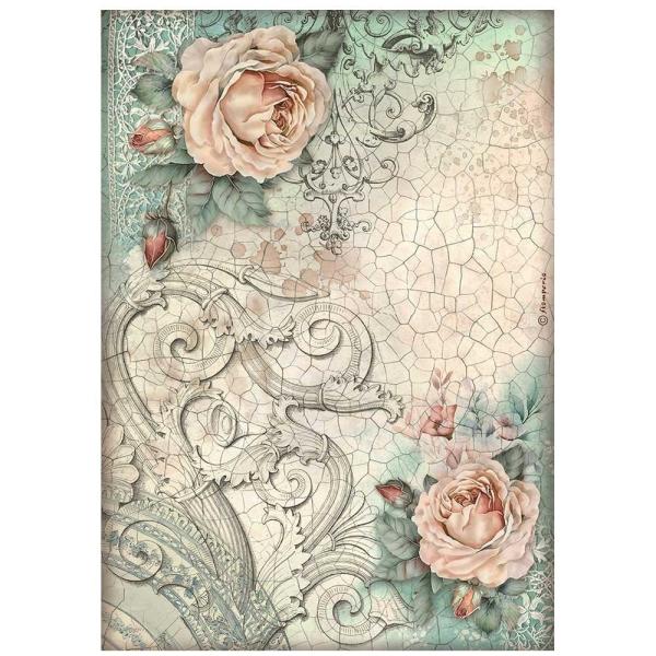 Stamperia - Decopatch Papier "Roses" Decoupage A4 - 6 Bogen  