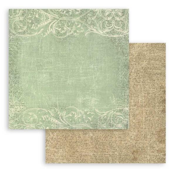 Stamperia - Designpapier "Brocante Antiques Maxi Background" Paper Pack 12x12 Inch - 10 Bogen