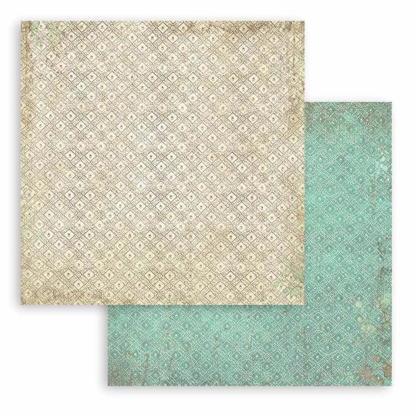 Stamperia - Designpapier "Brocante Antiques Maxi Background" Paper Pack 12x12 Inch - 10 Bogen