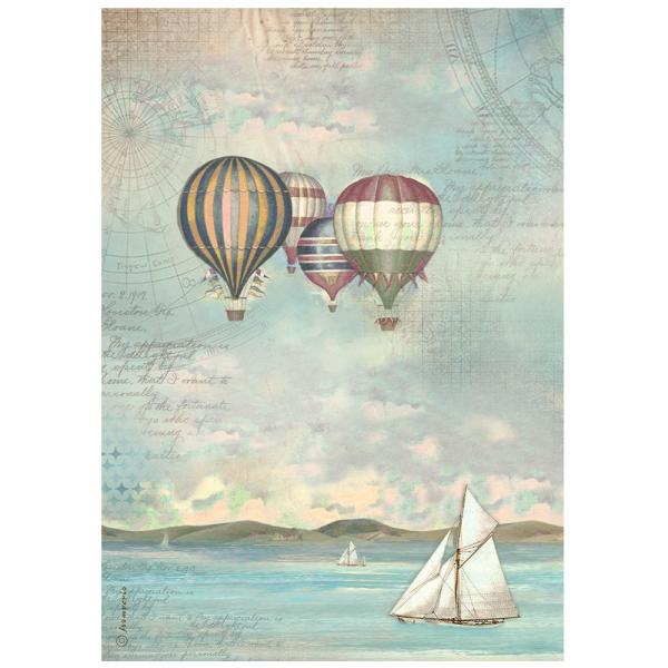 Stamperia - Decopatch Papier "Balloons" Decoupage A4 - 6 Bogen  