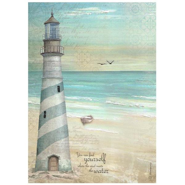 Stamperia - Decopatch Papier "Lighthouse" Decoupage A4 - 6 Bogen  