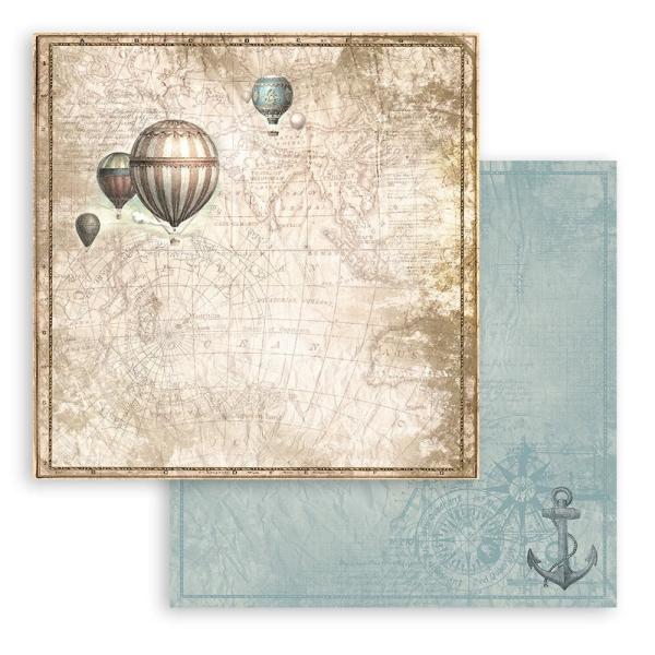 Stamperia - Designpapier "Sea Land" Paper Pack 8x8 Inch - 10 Bogen