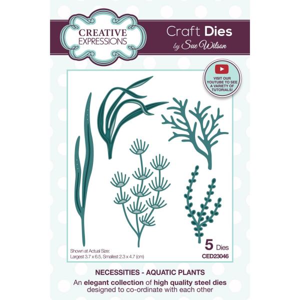 Creative Expressions - Stanzschablone "Aquatic Plants" Craft Dies Design by Sue Wilson