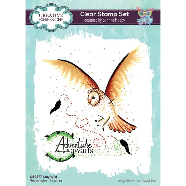 Creative Expressions - Stempelset "Stay wild" Clear Stamps 6x8 Inch Design by Bonnita Moaby