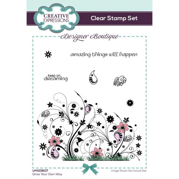 Creative Expressions - Stempelset "Grow Your Own Way" Clear Stamps 15,2x10,16cm