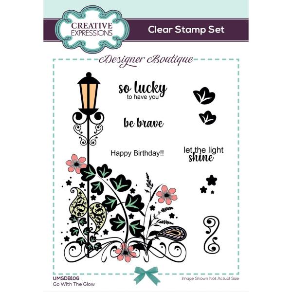 Creative Expressions - Stempelset "Go With The Glow" Clear Stamps 15,2x10,16cm