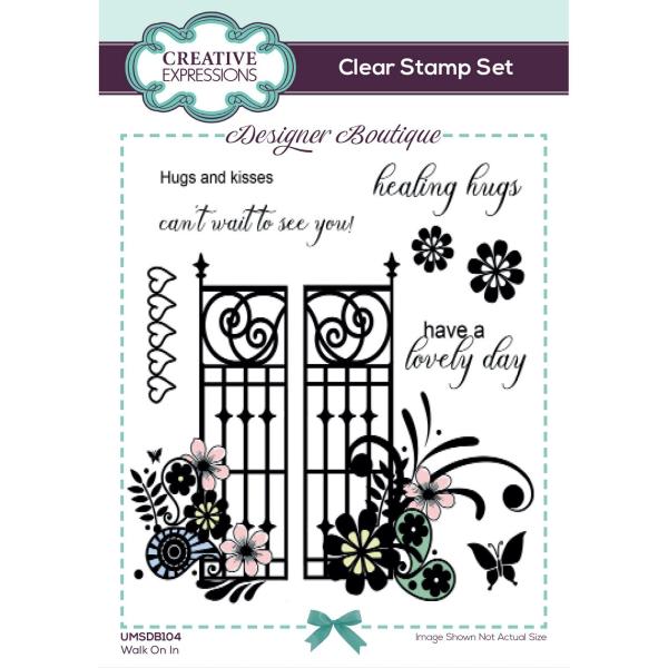 Creative Expressions - Stempelset "Walk On In" Clear Stamps 15,2x10,16cm