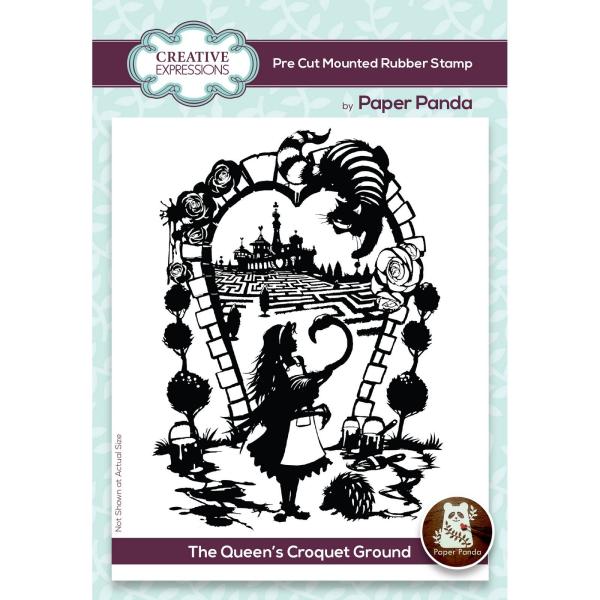 Creative Expressions - Gummistempel "The queen's croquet ground" Rubber Stamp