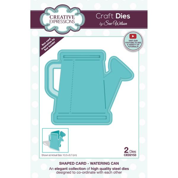 Creative Expressions - Stanzschablone "Shaped Card Watering can" Craft Dies Design by Sue Wilson