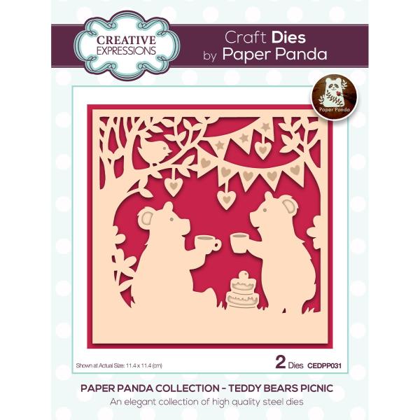 Creative Expressions - Stanzschablone "Teddy bears picnic" Craft Dies Design by Paper Panda