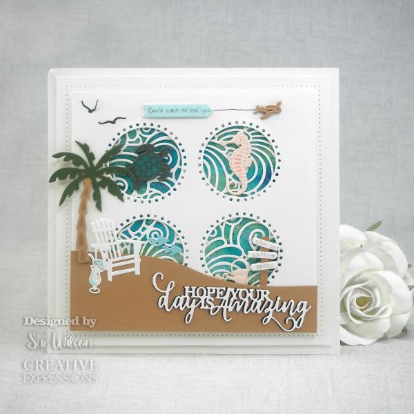 Creative Expressions - Stanzschablone "Background Collection Beach Waves" Craft Dies Design by Sue Wilson