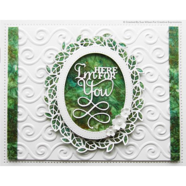 Creative Expressions - Stanzschablone "I'm here for you" Expressions Dies Mini Design by Sue Wilson