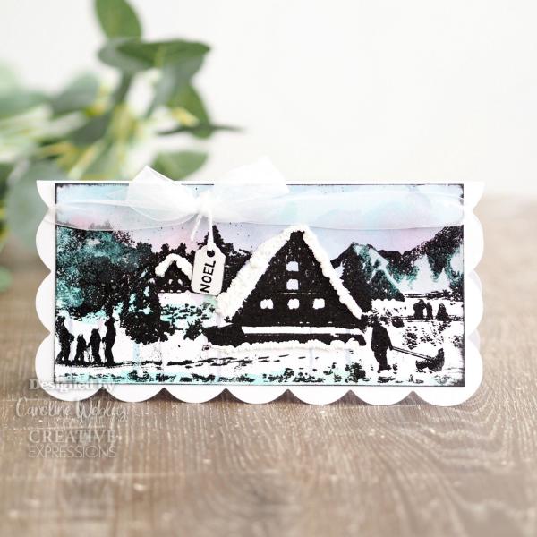 Creative Expressions - Gummistempel "Happy holidays" Rubber Stamp