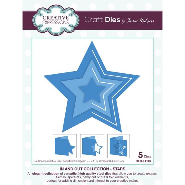 Creative Expressions - Stanzschablone "In and Out Collection Stars" Craft Dies Design by Jamie Rodgers