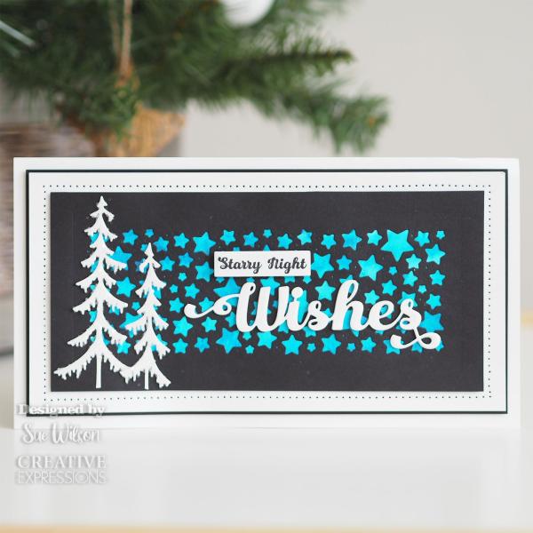 Creative Expressions - Stempelset & Stanzschablone "Festive Collection Wishes" Clear Stamps & Craft Dies