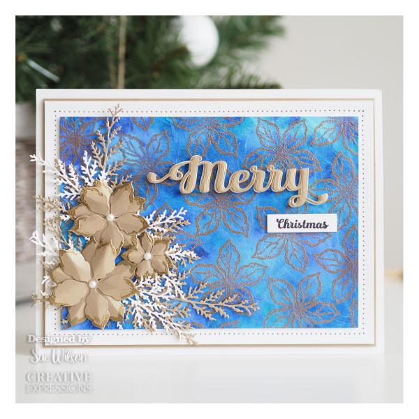 Creative Expressions - Stempelset & Stanzschablone "Festive Collection Merry" Clear Stamps & Craft Dies