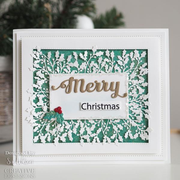 Creative Expressions - Stempelset & Stanzschablone "Festive Collection Merry" Clear Stamps & Craft Dies