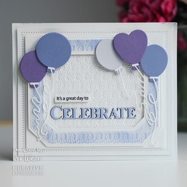 Creative Expressions - Stempelset & Stanzschablone "Bold Words Celebrate" Clear Stamps & Craft Dies