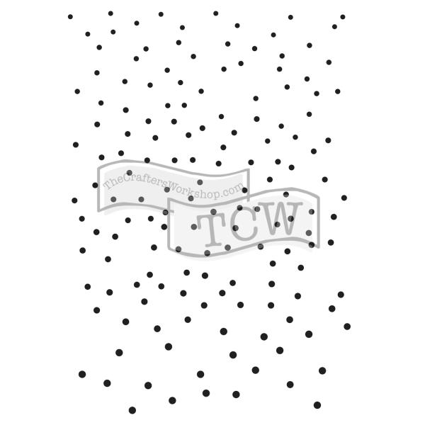 The Crafters Workshop - Schablone A7 "Ombre Dots" Template