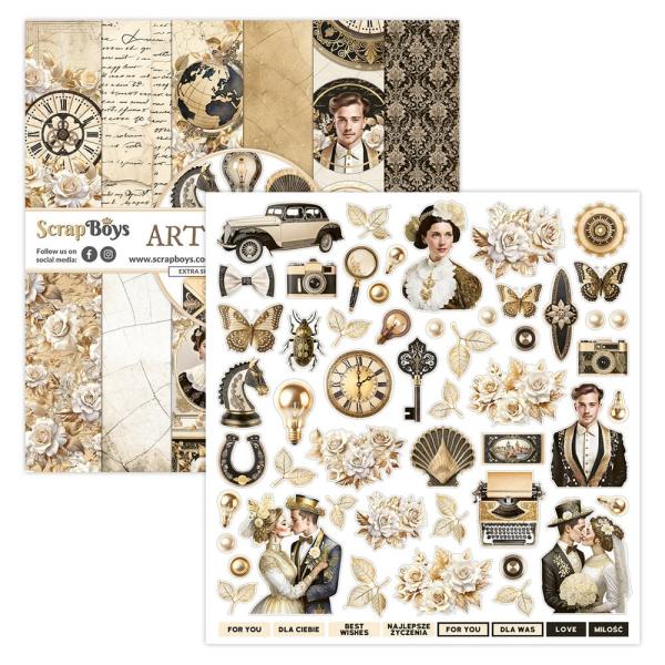 ScrapBoys - Designpapier "Art Decoria" Paper Pack 12x12 Inch - 12 Bogen