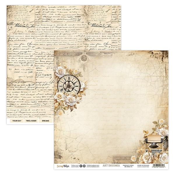 ScrapBoys - Designpapier "Art Decoria" Paper Pack 12x12 Inch - 12 Bogen