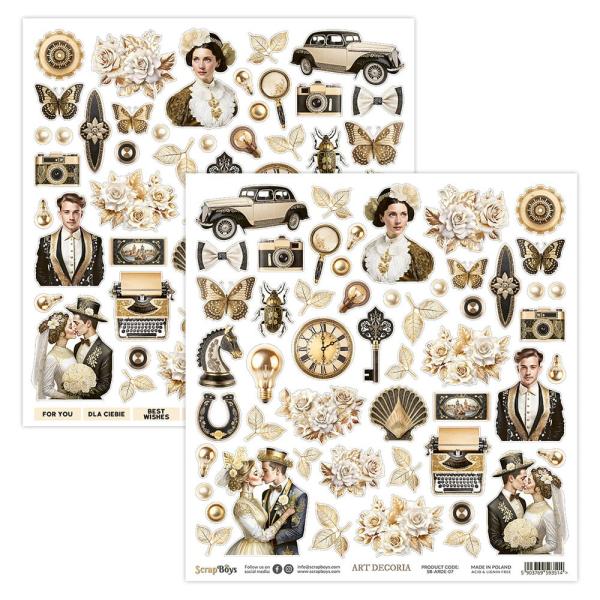 ScrapBoys - Designpapier "Art Decoria" Paper Pack 6x6 Inch - 24 Bogen