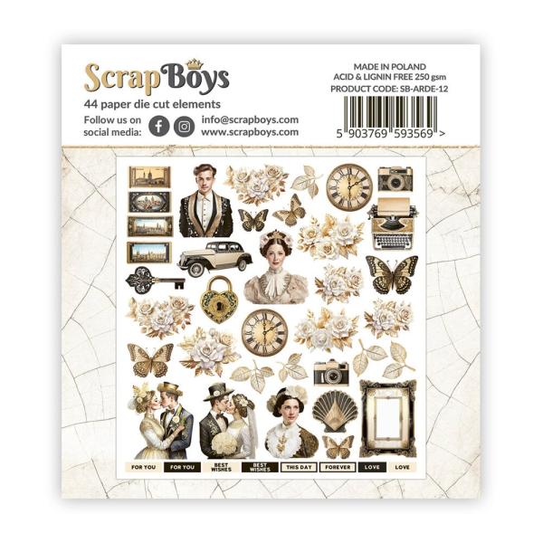 ScrapBoys - Stanzteile "Art Decoria Double" Die Cuts