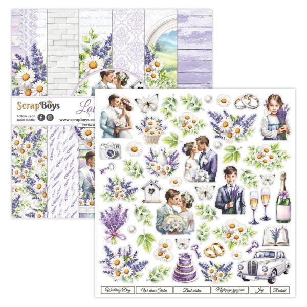 ScrapBoys - Designpapier "Lavender Love" Paper Pack 12x12 Inch - 12 Bogen