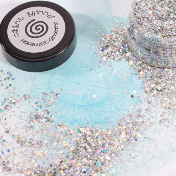 Cosmic Shimmer - Glitzermischung "Silver" Glitterbitz 25ml