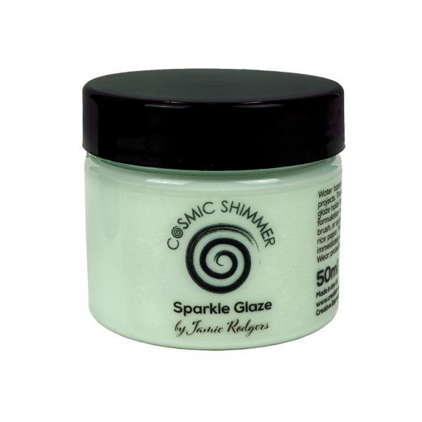 Cosmic Shimmer - Glitzer Lack "Mint Whisper" Sparkle Glaze 50ml