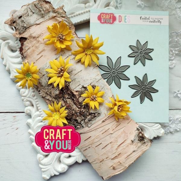 Craft & You Design - Stanzschablone "Magda's Sunflower" Dies