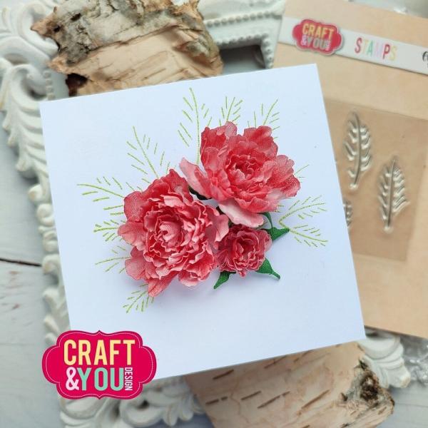 Craft & You Design - Stempelset "Leaves Veins" Clear Stamps