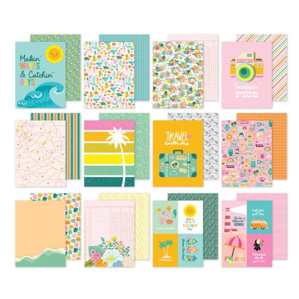 Simple Stories - Designpapier "Just Beachy" Paper Pack 6x8 Inch - 24 Bogen