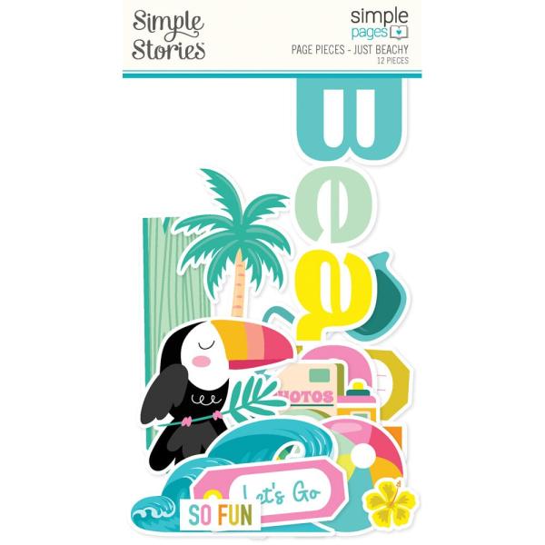 Simple Stories - Stanzteile "Just Beachy" Die Cuts