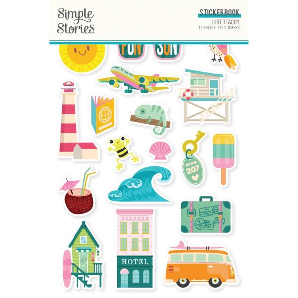 Simple Stories - Aufkleber "Just Beachy" Sticker Book